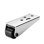 Rodas de Polia para Montagem Lateral/Vertical para Mover Móveis e Portas Deslizantes, Rolos Anti-Caimento, Prateado, Laranja