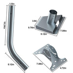 Para Conjunto Base Suporte Starlink Gen 3 / V4, Poste Curvo, Poste Reto