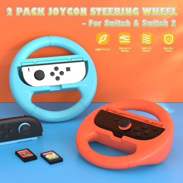 2pcs /Pack Pegas para Volante para Controladores Joy-Con Nintendo Switch 2/Switch