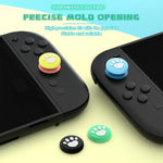 Para Nintendo Switch 2 2 Pares de Tampas de Botão em Silicone com Estampa de Garra para Joysticks