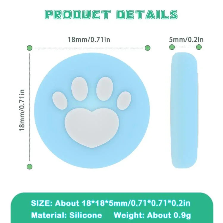 Para Nintendo Switch 2 2 Pares de Tampas de Botão em Silicone com Estampa de Garra para Joysticks