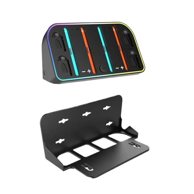 Base de Carregamento de Parede para Nintendo Switch 2 JoyCon com Iluminação RGB, HBS-2807
