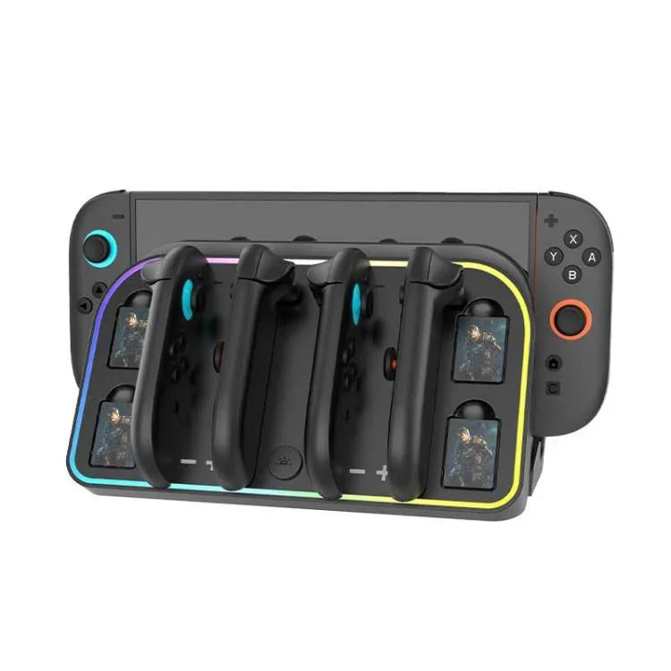 Base de Carregamento de Parede para Nintendo Switch 2 JoyCon com Iluminação RGB, HBS-2807