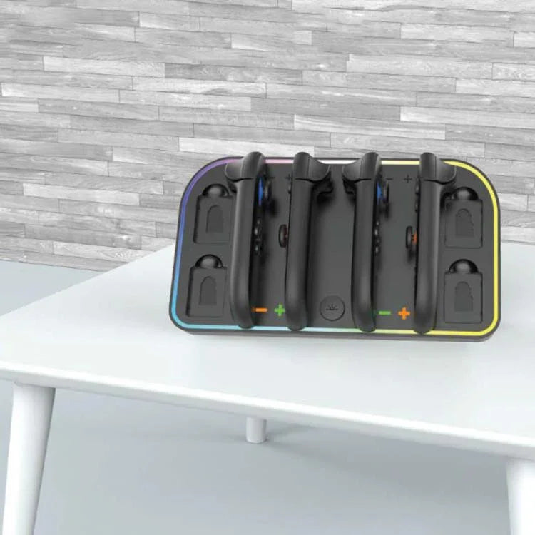 Base de Carregamento de Parede para Nintendo Switch 2 JoyCon com Iluminação RGB, HBS-2807