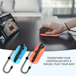 Adaptador Mini Portátil para Rato 2 Peças / Pack para Nintendo Switch 2 Joy-Con Suporte para Comando Esquerdo + Direito, JYS-NS2296