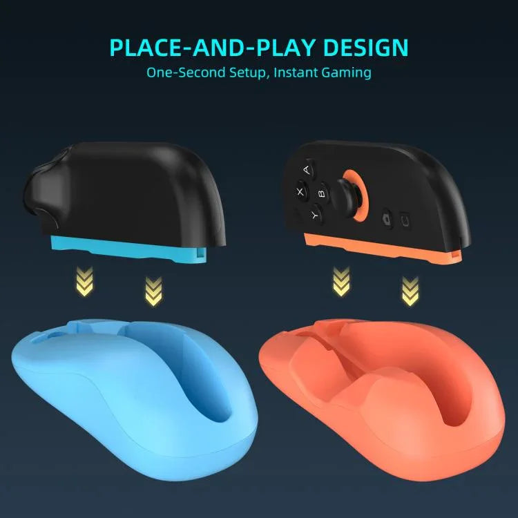 Adaptador Mini Portátil para Rato 2 Peças / Pack para Nintendo Switch 2 Joy-Con Suporte para Comando Esquerdo + Direito, JYS-NS2296