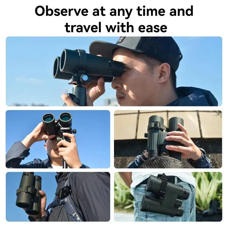 Kit de Montagem Rápida APEXEL BinoClamp Pro para Binóculos, Suporte Giratório de Alumínio 360 graus, APL-F007