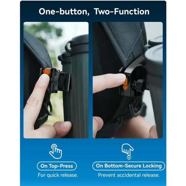 Kit de Montagem Rápida APEXEL BinoClamp Pro para Binóculos, Suporte Giratório de Alumínio 360 graus, APL-F007