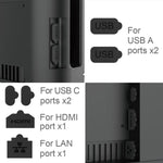 Para Nintendo Switch 2 IPega Conjunto de 6 Tampões de Precisão Anti-Pó Kit de Proteção Multi-Portas