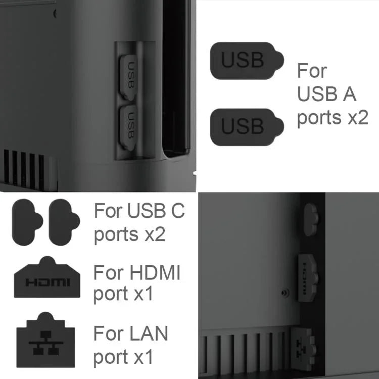 Para Nintendo Switch 2 IPega Conjunto de 6 Tampões de Precisão Anti-Pó Kit de Proteção Multi-Portas