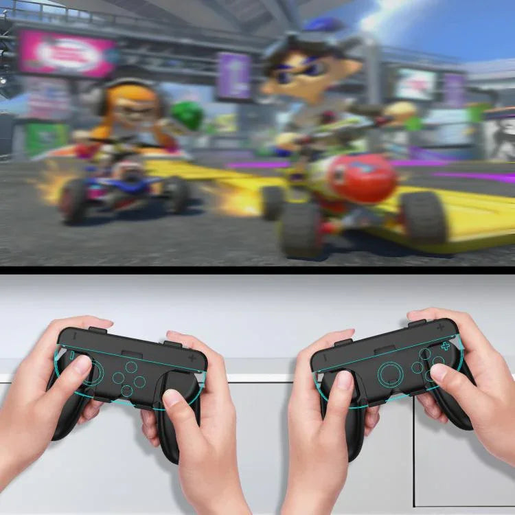 Para Nintendo Switch 2 Controladores Joy-Con Pegas Destacáveis 2 em 1 para Uso com Duas ou Uma Mão