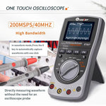 Osciloscópio Multímetro 200Msps Taxa de Amostragem 40MHz Osciloscópio + Multímetro 2 em 1, ET827