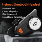 Auricular Bluetooth para Capacete de Motociclista M9 IPX6 à Prova de Água, Atender Automaticamente, Som HD para Motociclistas/Entrega/Intercomunicador de Grupo, M9