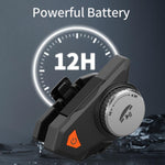 Auricular Bluetooth para Capacete de Motociclista M9 IPX6 à Prova de Água, Atender Automaticamente, Som HD para Motociclistas/Entrega/Intercomunicador de Grupo, M9