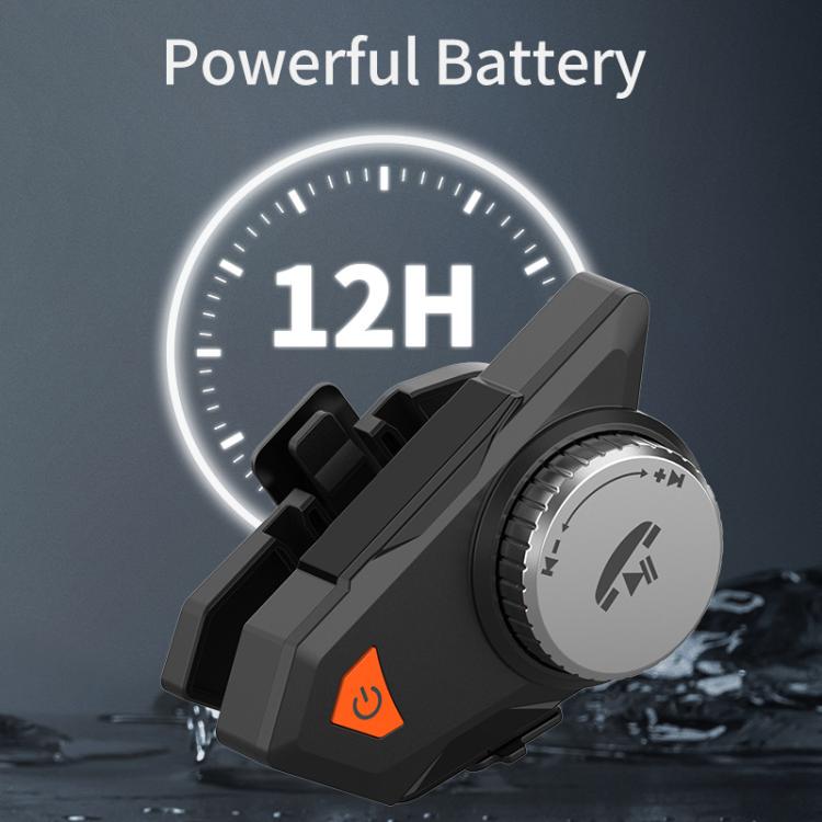 Auricular Bluetooth para Capacete de Motociclista M9 IPX6 à Prova de Água, Atender Automaticamente, Som HD para Motociclistas/Entrega/Intercomunicador de Grupo, M9