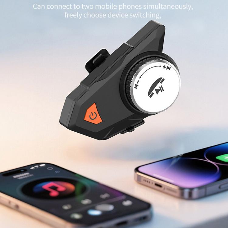 Auricular Bluetooth para Capacete de Motociclista M9 IPX6 à Prova de Água, Atender Automaticamente, Som HD para Motociclistas/Entrega/Intercomunicador de Grupo, M9