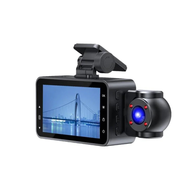 Gravador de Condução XWIFI com Visão Noturna Infravermelha HD 1080P, Gravação Dupla, Gravação Tripla