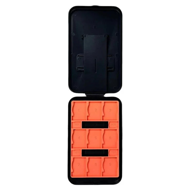 Suporte para Caixa de Cartões KJH para Nintendo Switch 2 / Switch OLED / Lite Dobrável com 9 Slots para Cartões de Jogo e 4 Slots para Cartões SD