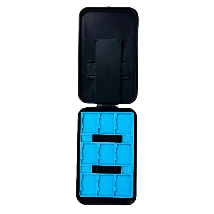Suporte para Caixa de Cartões KJH para Nintendo Switch 2 / Switch OLED / Lite Dobrável com 9 Slots para Cartões de Jogo e 4 Slots para Cartões SD