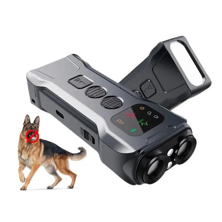 Dispositivo Ultrassónico Duplo P9 para Repelir Cães, Recarregável, Anti-Ladridos com Ecrã a Cores e Luz LED Traseira, P9