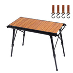 Mesa Dobrável para Camping ao Ar Livre CLS, Mesa de Alumínio para Rolo de Ovos, Modelos 8245 com 6 Pratos, 9545 Dobrável com 7 Pratos, 8744 Preto, 8744 Grão de Madeira, 8744 Preto + 4 Ganchos PU, 8744 Grão de Madeira + 4 Ganchos PU