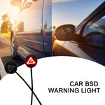 General Motorcycle Blind Spot Monitoring Line Auxiliary Lens Light, 5V Car Logo Lights, 12V Triangle Light