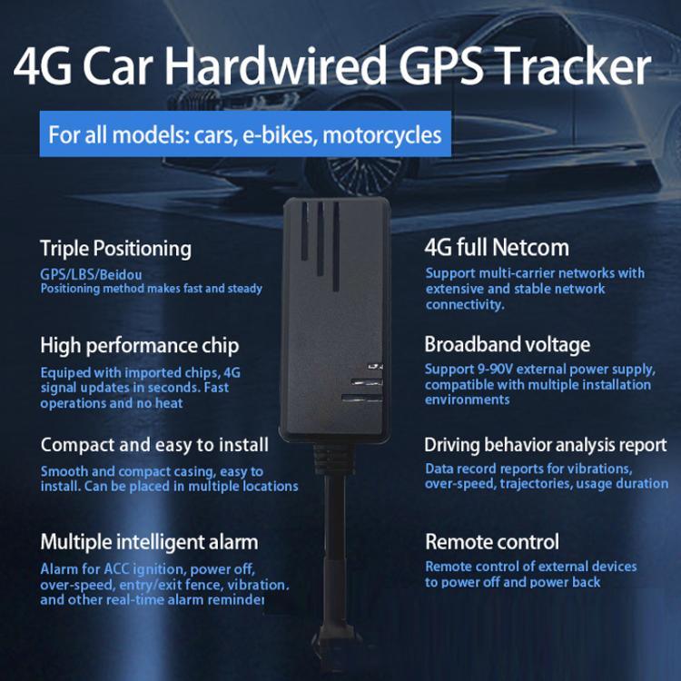 Posicionador Antirroubo Automóvel GPS 4G com Medidor de Satélite Sul-Americano, J16
