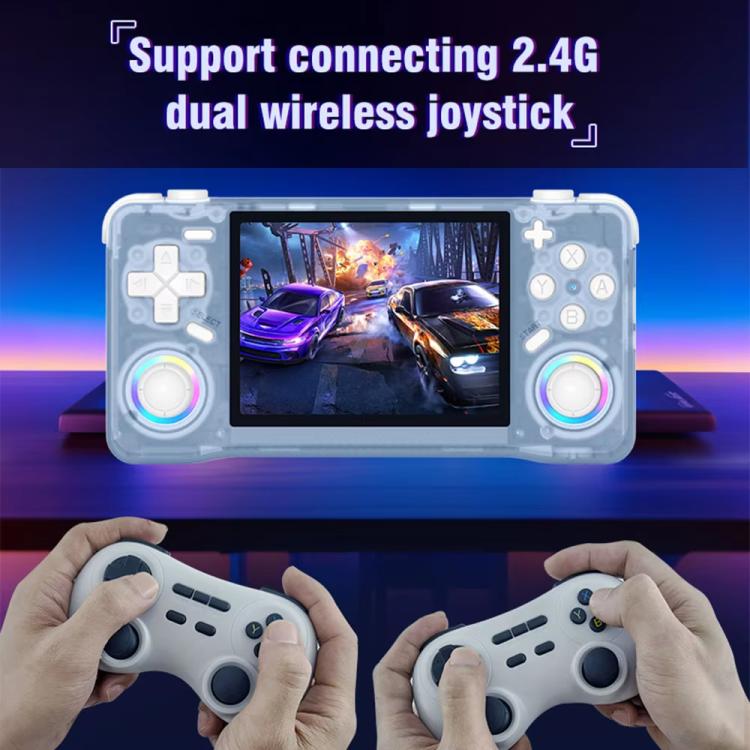 XF35H Consola de Jogo Retro Portátil de 3,5 Polegadas com Sistema Linux e Luz RGB, Jogador de Vídeo Portátil, 64G, 128G