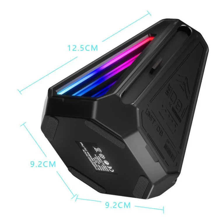 Para Nintendo Switch 2 Controladores Joy-Con Base de Carregamento Triangular 4 em 1 com Luz RGB, S219