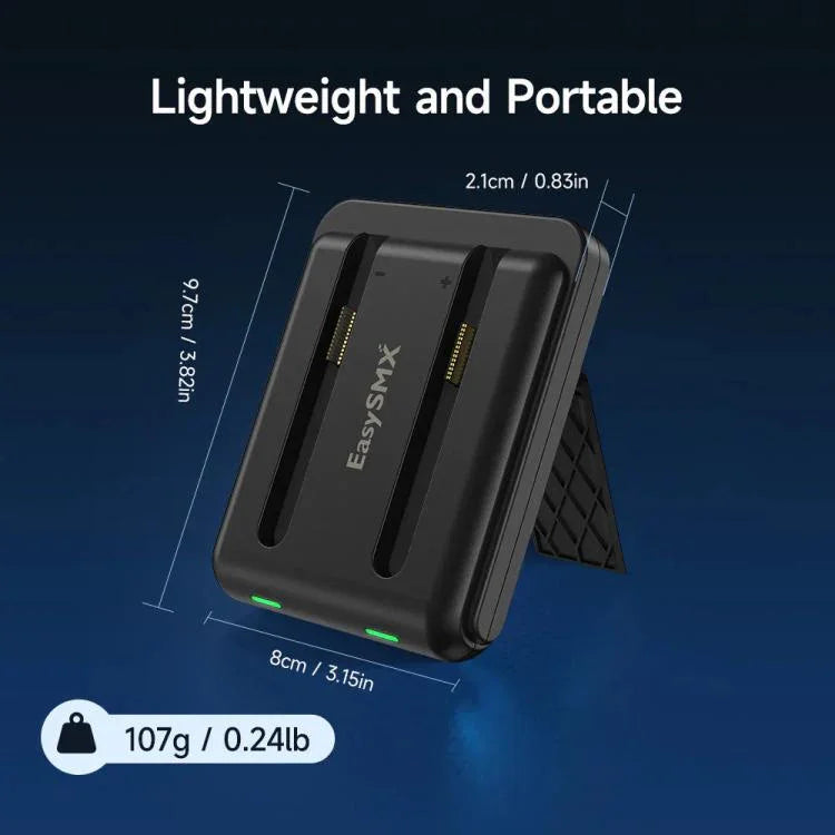 Dock de Carregamento EasySMX para Joy-Con do Nintendo Switch 2 com Suporte Ajustável, Estação de Carregamento para Duplo Comando