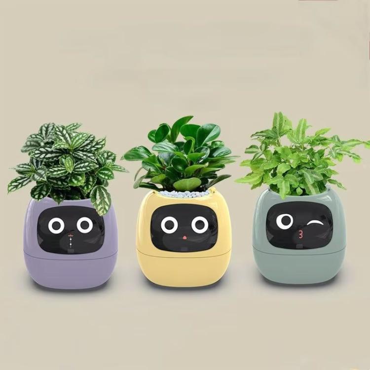 Vaso Inteligente com Multi-Sensores, Monitor de Plantas WiFi com Ecrã de 2 Polegadas, Compatível com Ecossistema Mi/Tuya Home
