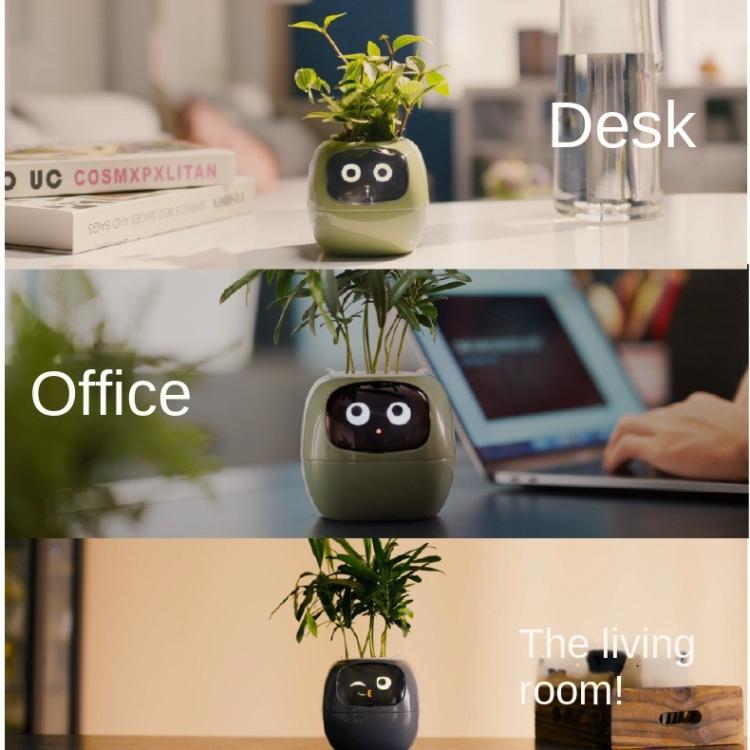 Vaso Inteligente com Multi-Sensores, Monitor de Plantas WiFi com Ecrã de 2 Polegadas, Compatível com Ecossistema Mi/Tuya Home