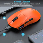 Rato Gaming Recarregável Tri-Mode Sem Fios iMICE G900 6 Teclas 12800DPI