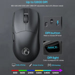 Rato Gaming Recarregável Tri-Mode Sem Fios iMICE G900 6 Teclas 12800DPI