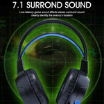 Auriculares de Computador Gaming com Luzes, Com Fios e Microfone, iMICE HD-490 Luz Colorida 3,5mm, iMICE HD-490 Luz RGB 7,1mm