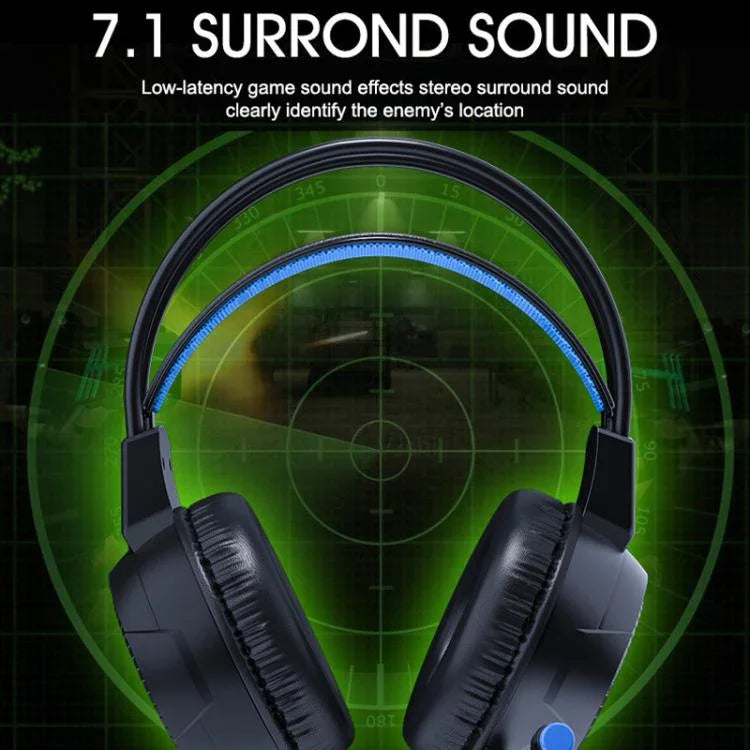 Auriculares de Computador Gaming com Luzes, Com Fios e Microfone, iMICE HD-490 Luz Colorida 3,5mm, iMICE HD-490 Luz RGB 7,1mm