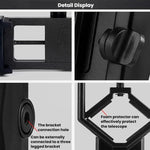 Acessórios de Clipe para Fotografia Assistida por Telescópio Astronómico, Suporte de Clipe para Telemóvel