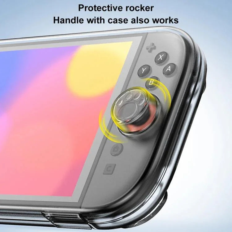 Estojo de Armazenamento Cristal para Consola Nintendo Switch 2 Organizador Anti-riscos Caixa de Viagem com 14 Slots para Cartões de Jogo, Estojo para Consola Transparente Branco, Estojo para Consola Transparente Preto