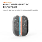 Capa Rígida Transparente para Comandos Joy-Con do Nintendo Switch 2 com 6 Slots para Cartões de Jogo