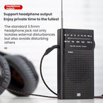 Rádio Portátil de Bolso FM/AM de Banda Completa com Ponteiro