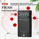 Rádio Portátil de Bolso FM/AM de Banda Completa com Ponteiro