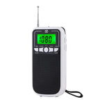 Rádio Portátil FM/AM/SW Multibanda de Alta Sensibilidade Controlado por Relógio, Para UE, Para EUA