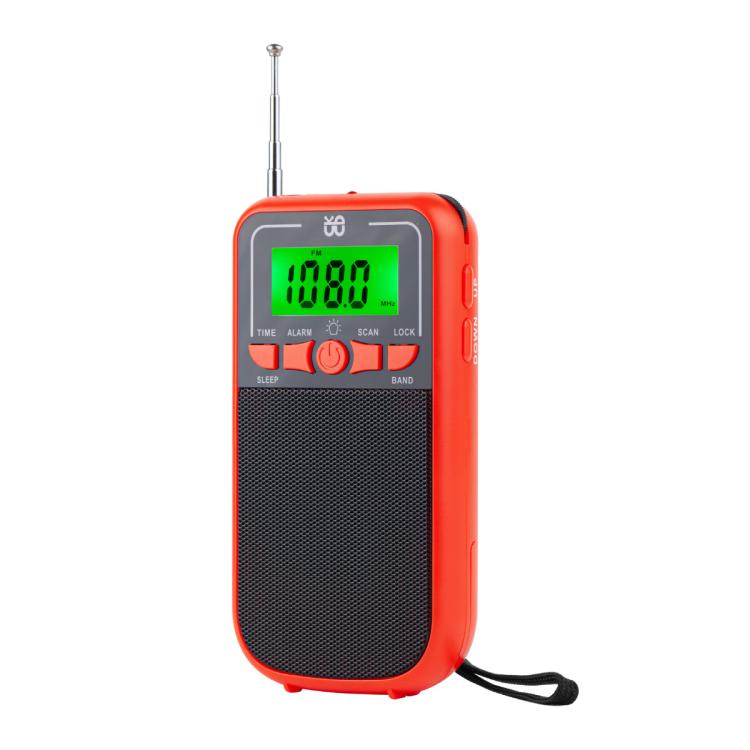 Rádio Portátil FM/AM/SW Multibanda de Alta Sensibilidade Controlado por Relógio, Para UE, Para EUA
