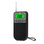 Rádio Portátil FM/AM/SW Multibanda de Alta Sensibilidade Controlado por Relógio, Para UE, Para EUA