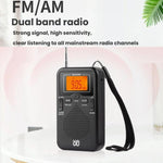 Rádio Estéreo Portátil de Bolso FM/AM Controlado por Relógio, Para UE, Para EUA
