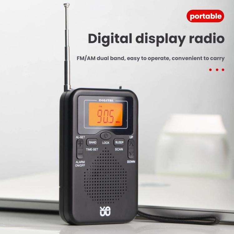 Rádio Estéreo Portátil de Bolso FM/AM Controlado por Relógio, Para UE, Para EUA