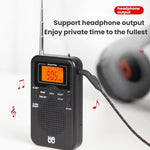 Rádio Estéreo Portátil de Bolso FM/AM Controlado por Relógio, Para UE, Para EUA