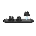 Organizador Magnético de Cabos de Silicone 3 em 1 AhaStyle PT-CY15, Suporte de Armazenamento para Cabos de Secretária