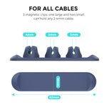 Organizador Magnético de Cabos de Silicone 3 em 1 AhaStyle PT-CY15, Suporte de Armazenamento para Cabos de Secretária