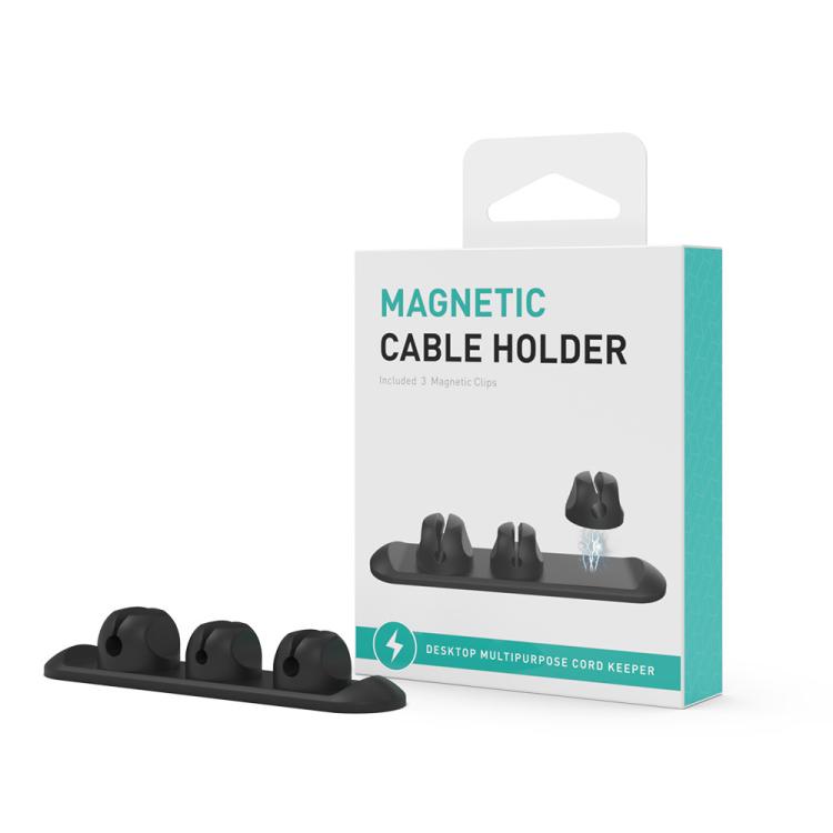Organizador Magnético de Cabos de Silicone 3 em 1 AhaStyle PT-CY15, Suporte de Armazenamento para Cabos de Secretária